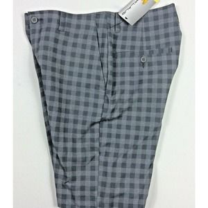 Jack Nicklaus Golf Shorts Mens Size 30 Gray Waffle Check Eco Choice Stay Dri NWT